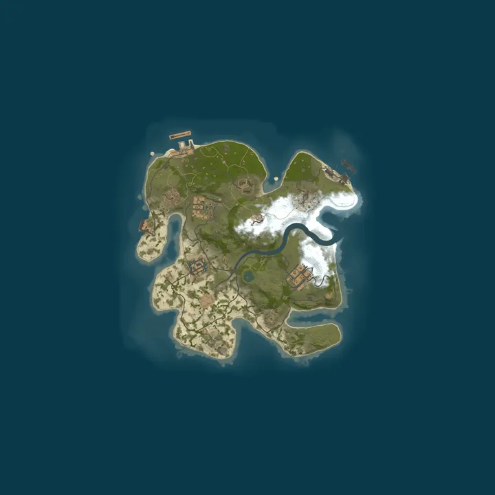 Map of Hoor House Rust Server