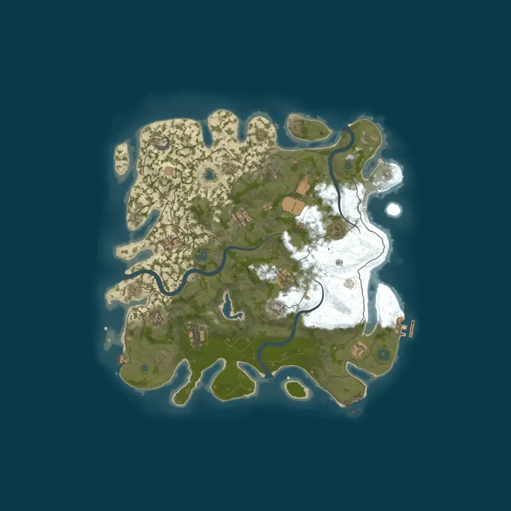 Map of A Rust Server
