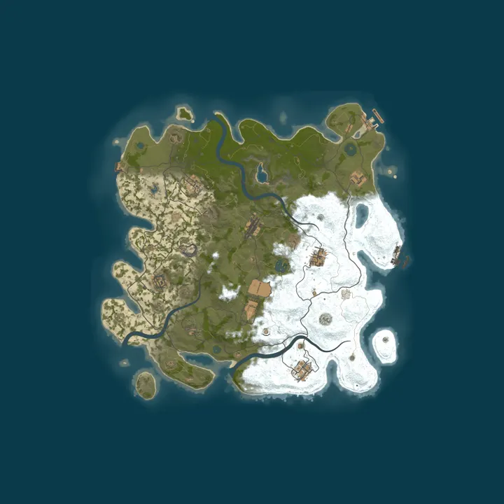 Map of 【东风】10倍20废新手模拟建造PVP服