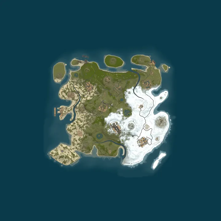 Map of A Shockbyte Rust Server