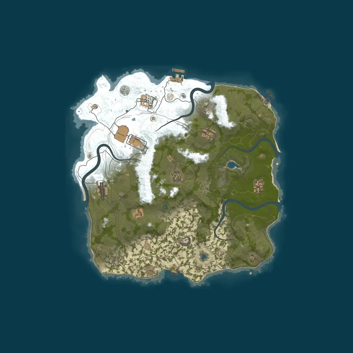 Map of RustForNoobs.com | 10x | Clans | No BPs |x10 AU | Kits