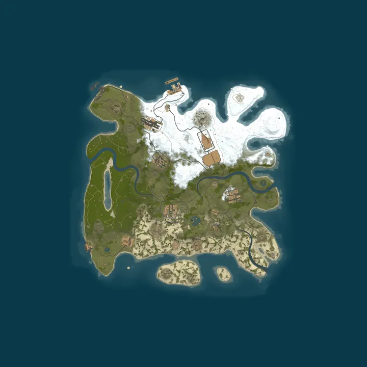 Map of [EU] Rust-France - SOLO/DUO/TRIO | FULLWIPED 12/10 12.10