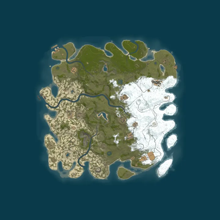 Map of Coolitos PvE Zombies and Free Helis - Noob Friendly Low Decay/U