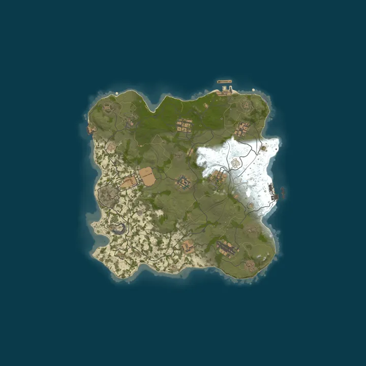 Map of Launch Your Private Rust Wipe Instantly - No Setup