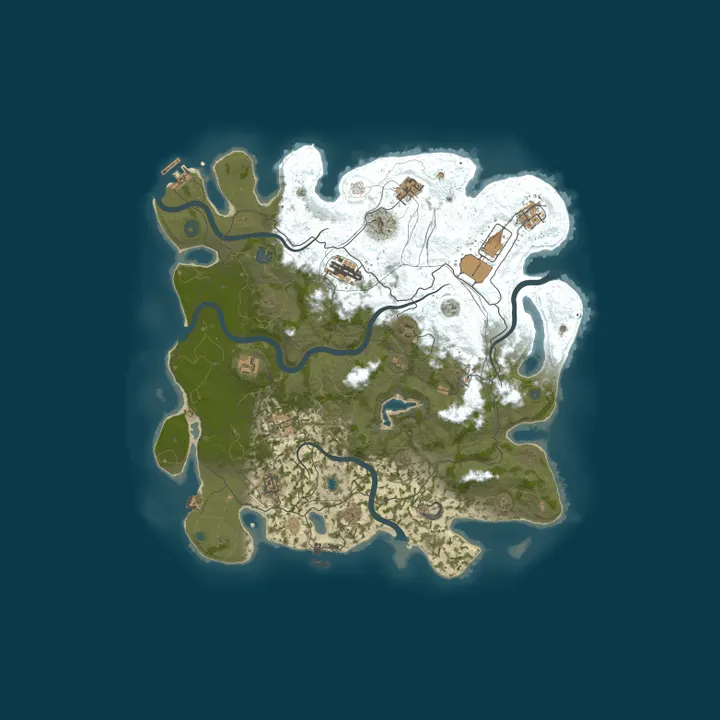 Map of Pine Hosting - Rust Server