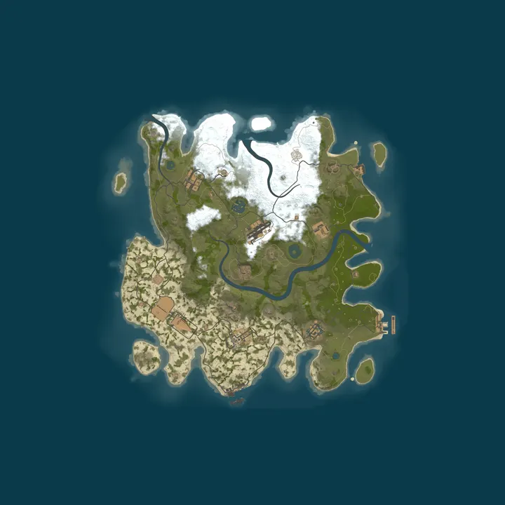 Map of TIDAL RUST | SOLO/DUO/TRIO | VANILLA | MONTHLY
