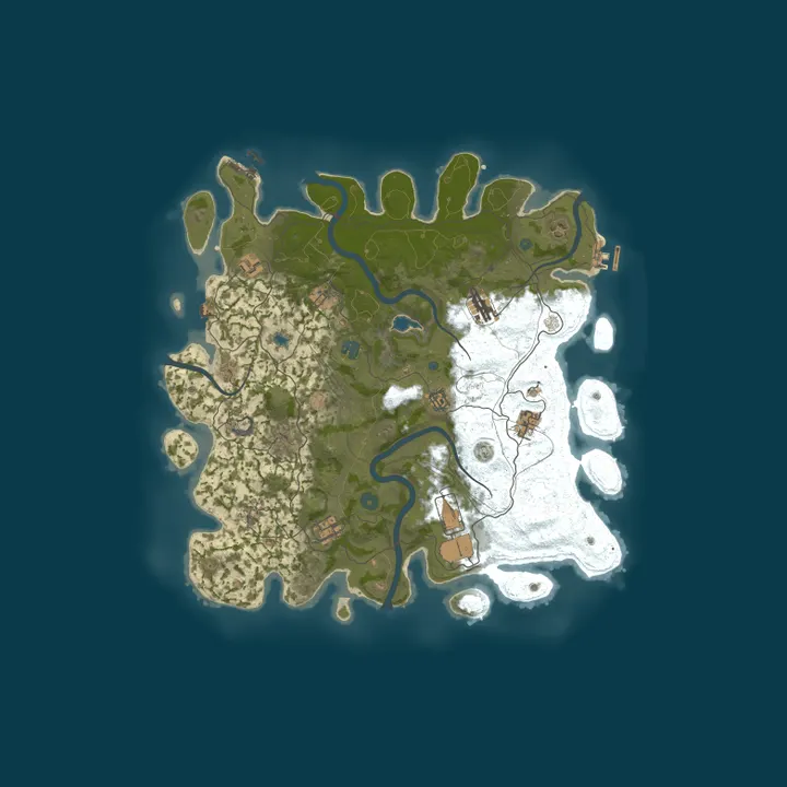 Map of Starting to Rust | No KOS | Noob Friendly | Active Admins