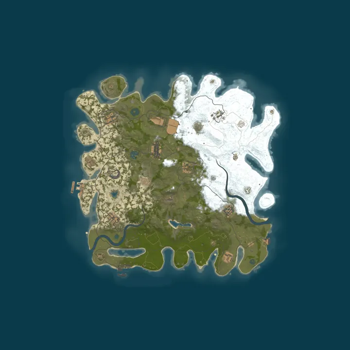 Map of Tiger Eye HardCore 5X Gather 3X Loot