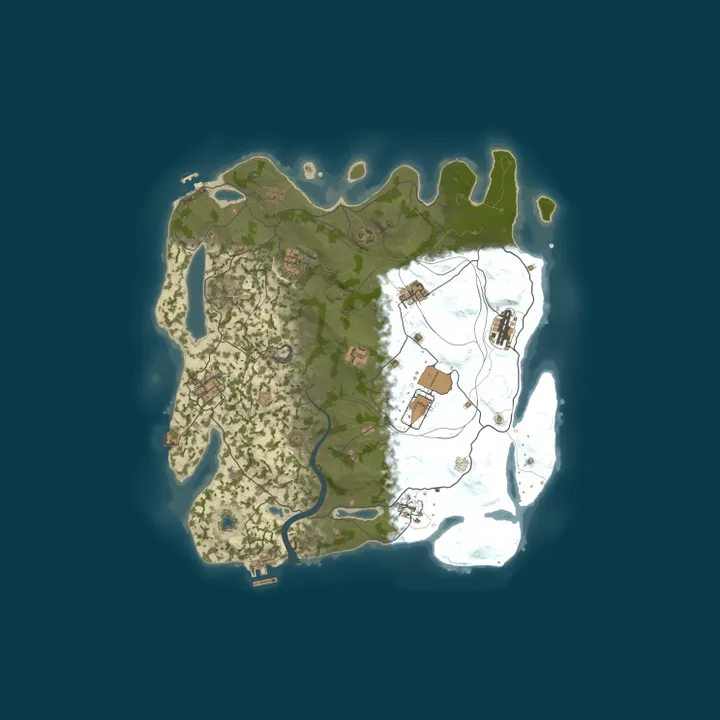 Map of Test Server (Upsurge Main)