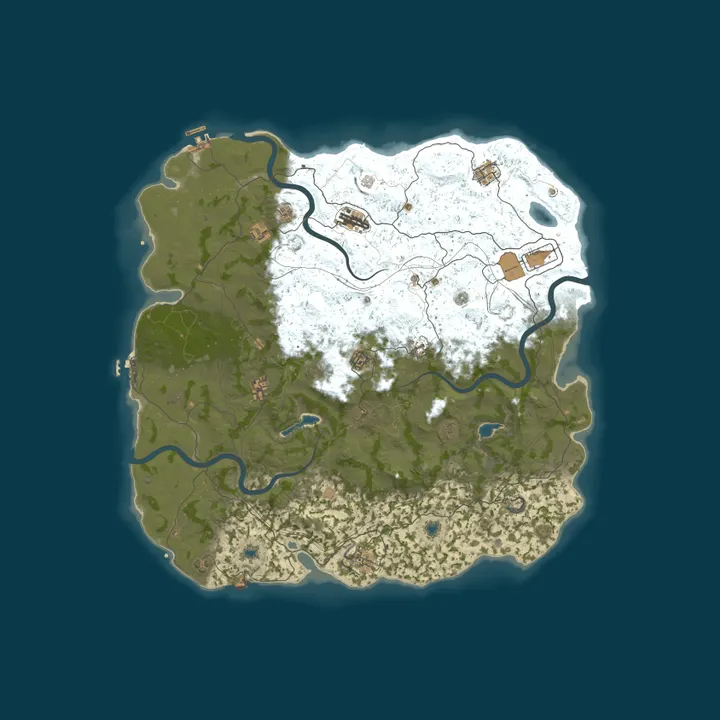 Map of Rust Arena - EU 2X Weekly (Monday) | Vanilla+
