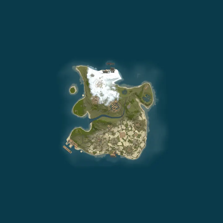 Map of A Shockbyte x Discord Production Rust Server