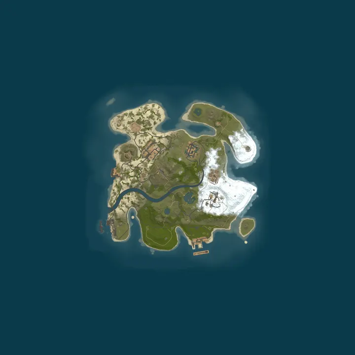 Map of A Shockbyte Rust Server
