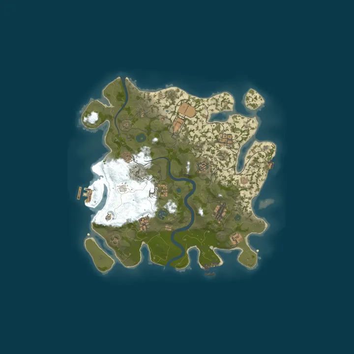 Map of A Shockbyte Rust Server