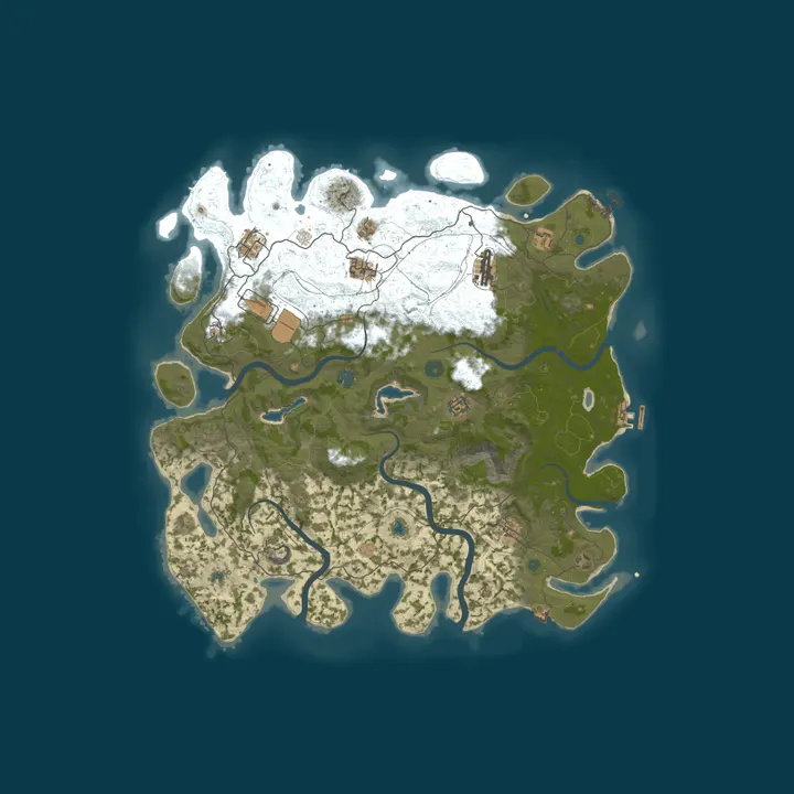 Map of Pinkman rust - X10 EU Clans
