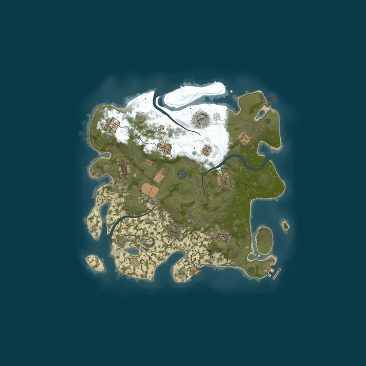 Map of A Shockbyte Rust Server