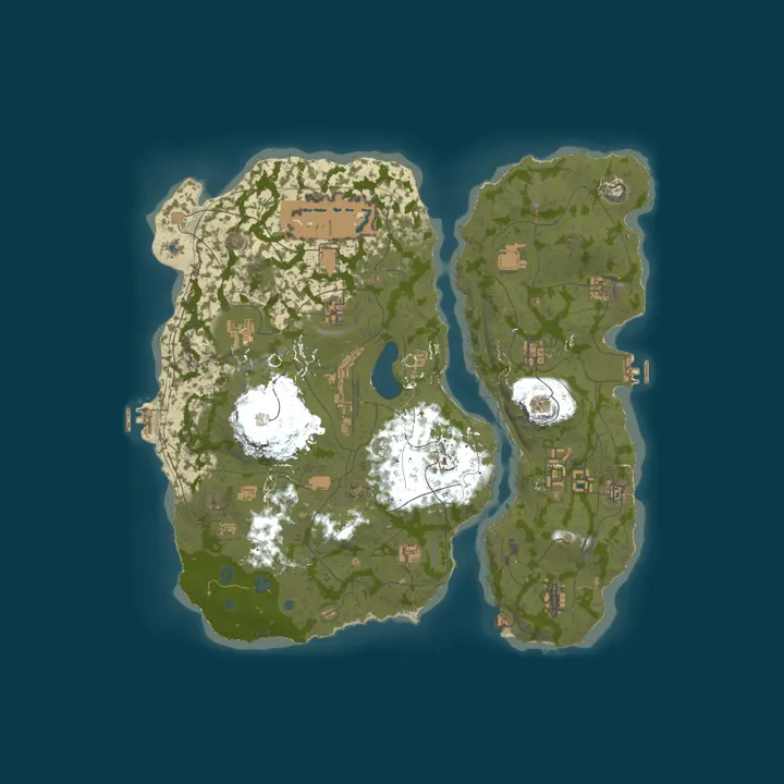 Map of [EU] BIKINI Island : The Unique PVE Survival