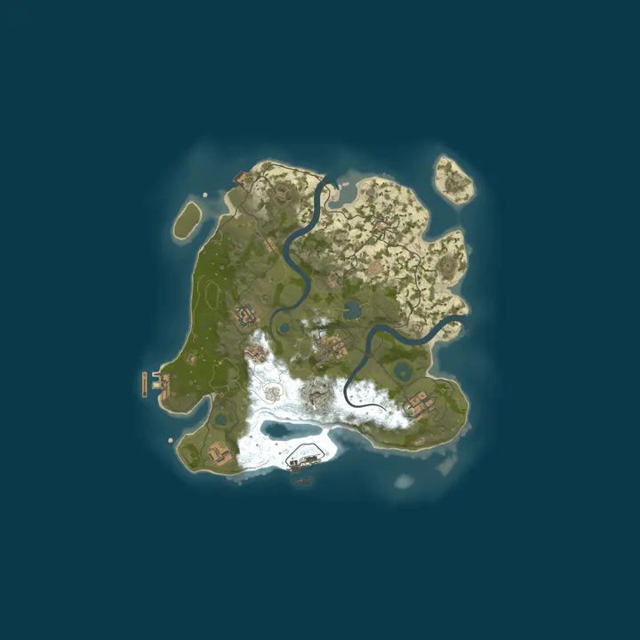 Map of GOAT Survival - Private PVE Experience