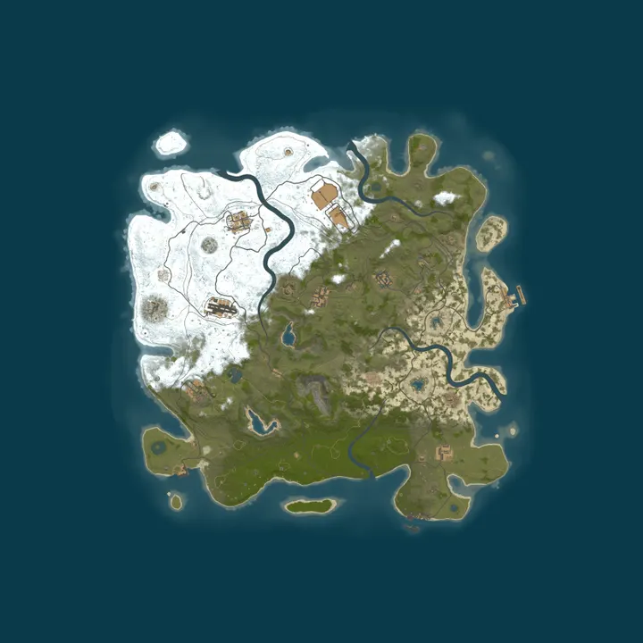 Map of Enchanted.gg EU 10x PvE | No Raiding/Killing | Noob Friendly