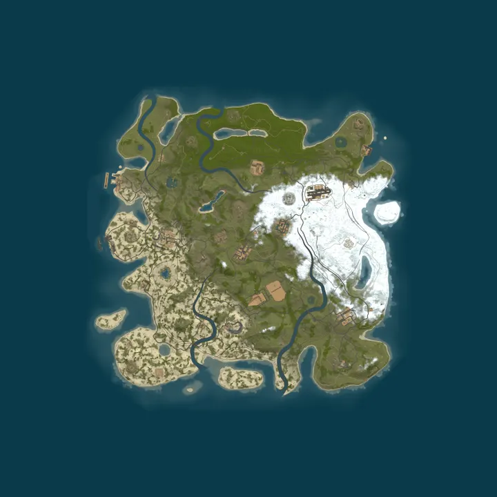 Map of US BETTER RUST - 2x - FREE KITS
