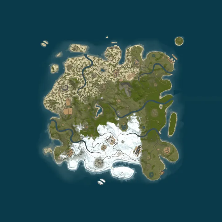 Map of TURBOSBLAST! US|PVP|No BPs|CUSTOM Loot|24/7 DeepSea/Build| NEW!