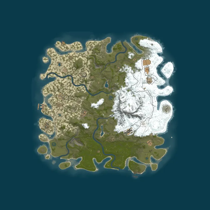 Map of ASHFALL | 2X Monthly | Solo/Duo/Trio | Vanilla+ | No BP Wipes
