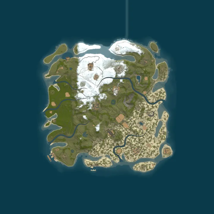 Map of Castaway - 10X No Decay PVE/PVP