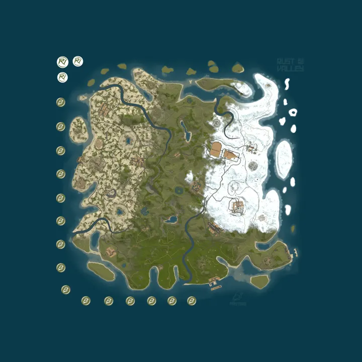 Map of [EU] MASTERS | 10X PVE++ | LEGENDARY WEAPONS | EPIC TOOLS