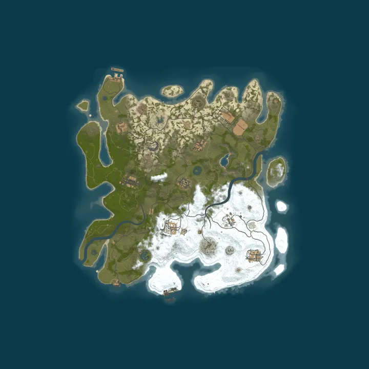 Map of Hazma Rust #2 - Semi Vanilla 2x (Squad)