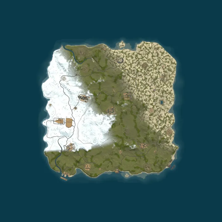 Map of MIRAGE RUST | MAIN 2x | VANILLA+ | Wipe 09.10