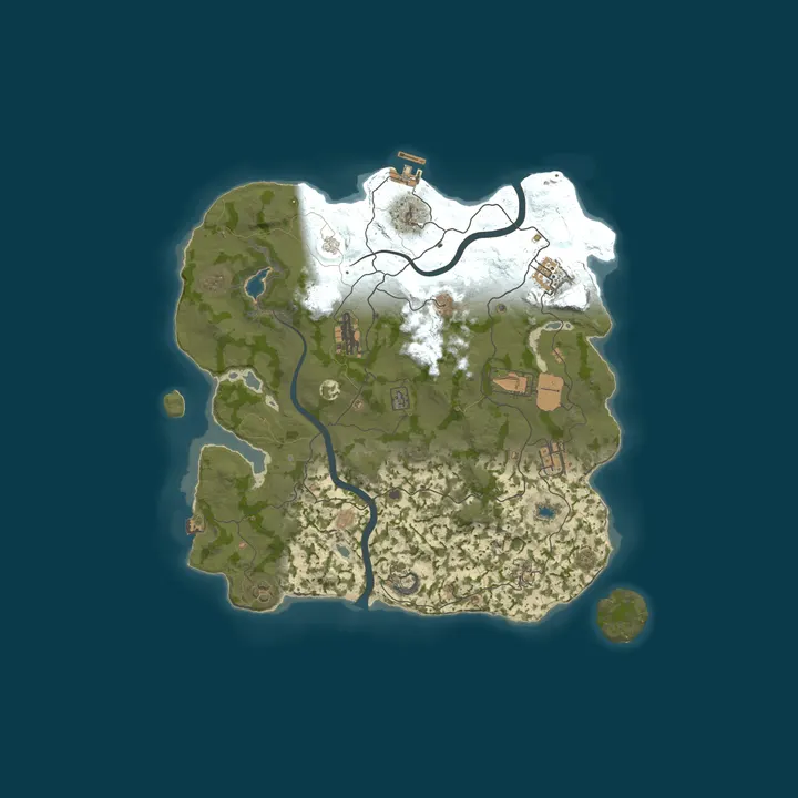 Map of ▶RUST RUSSIA MAX 5 [X5|FPS+|TP|BRO] WIPE 15.10◀