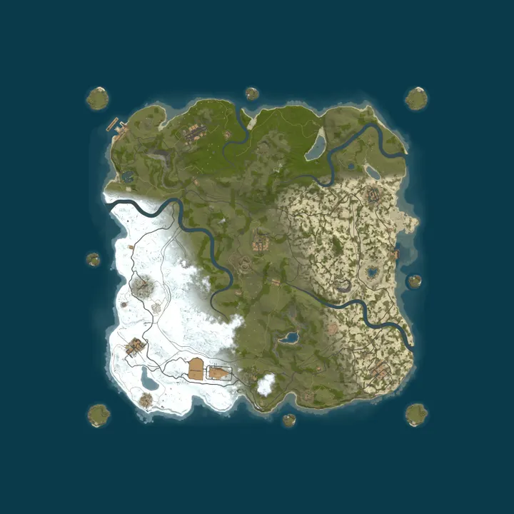 Map of [EU] Salvaged-Life | PVE | NPC | ZOMBIES |