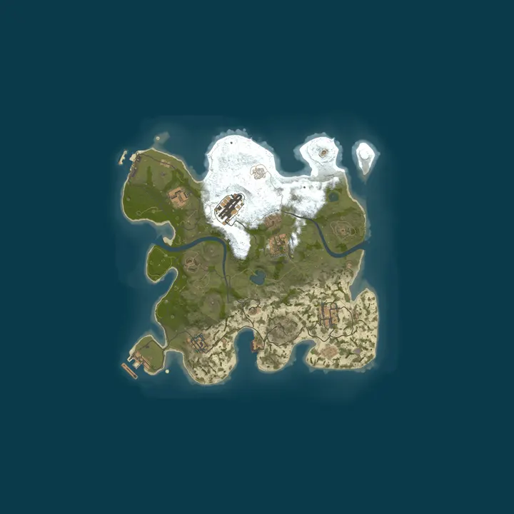 Map of A Rust Server by Oxygenserv