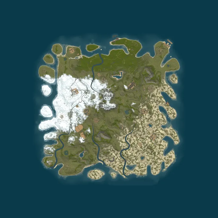 Map of Rust Plus 200