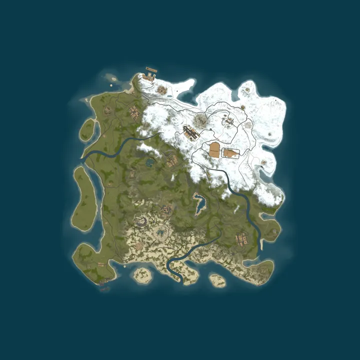 Map of RUSTBURG.GG #2〔X5/X10|MAX5|LOOT+|FPS+|KITS|TP〕13.10