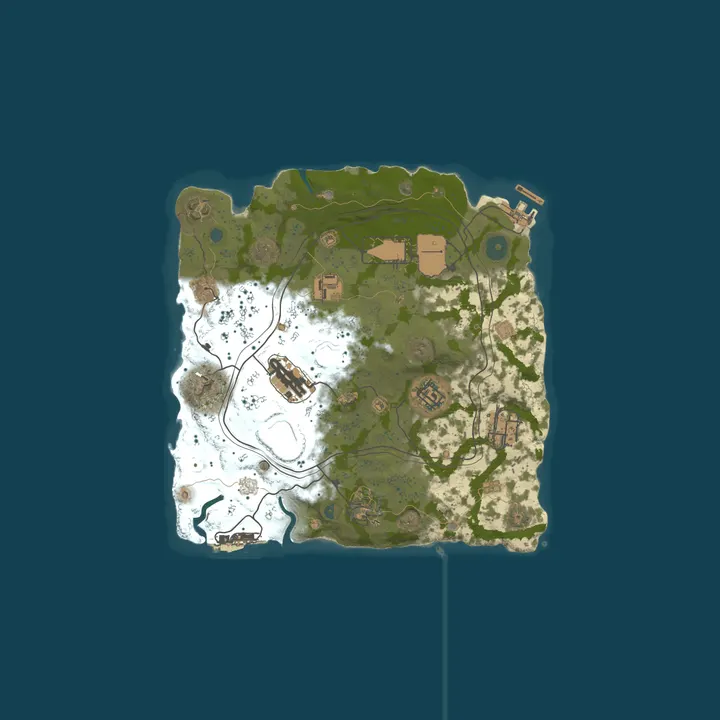 Map of BotWorld PVE AI Player70 Live Bots 5X - Wiped - 1d ago