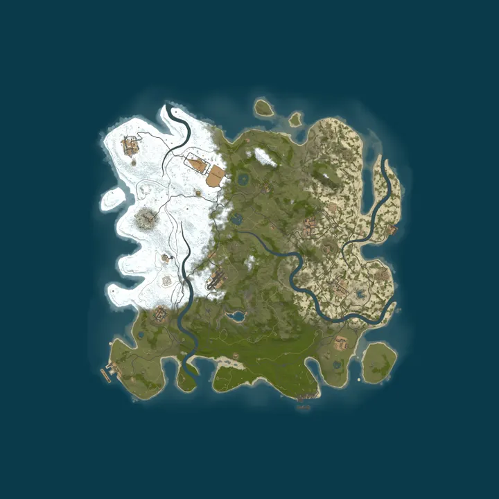 Map of 『独狼生存』|10.16档|单人|Solo|新手村|萌新入门|