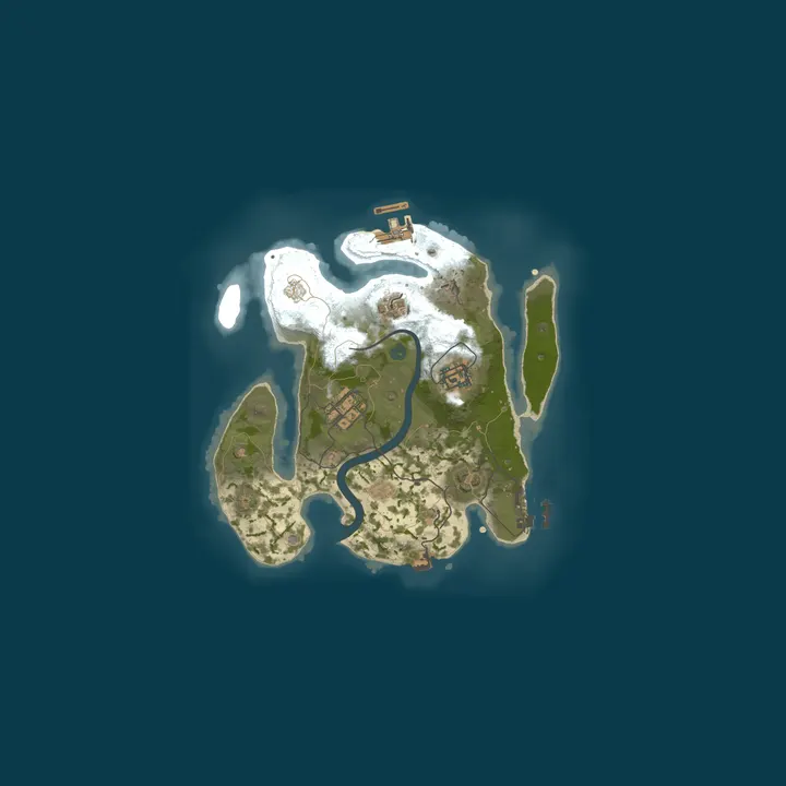 Map of A Shockbyte x Discord Production Rust Server