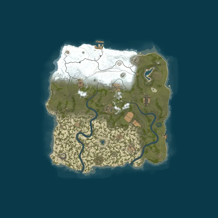 Map of WEREWOLF GAMING.CO 3x Solo/Duo/Trio/Quad/Max 5|Loot x3|WIPED