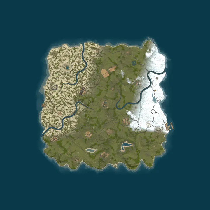 Map of WEREWOLF GAMING.CO 5x Solo/Duo LARGE|Lootx5|TP|Home|Kits|WIPED