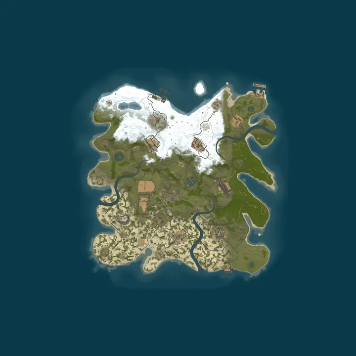 Map of LiQ Gaming |2X|Raidable Bases|No Offline Raid|PVP|