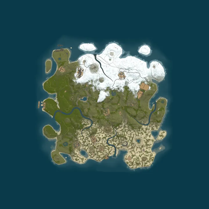 Map of [10/15] BCR Original PvPvE | 4x | PvP Zones | Raid Bases | Noob