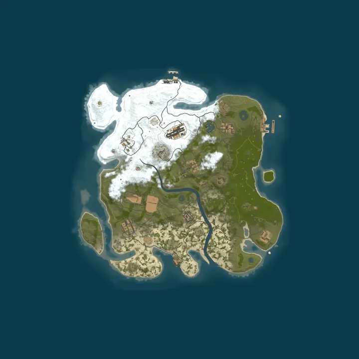 Map of Sparked Host Rust Server