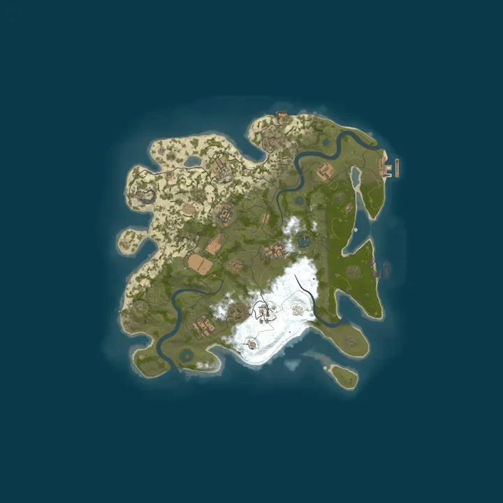 Map of Rust Island 5x | Monthly | No BPs | Kits | TP | Skinbox
