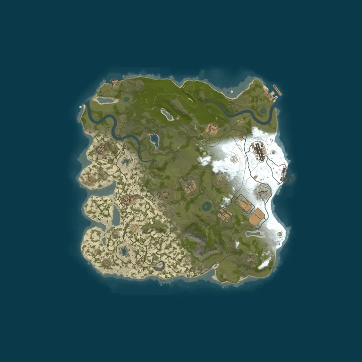 Map of A Rust Server