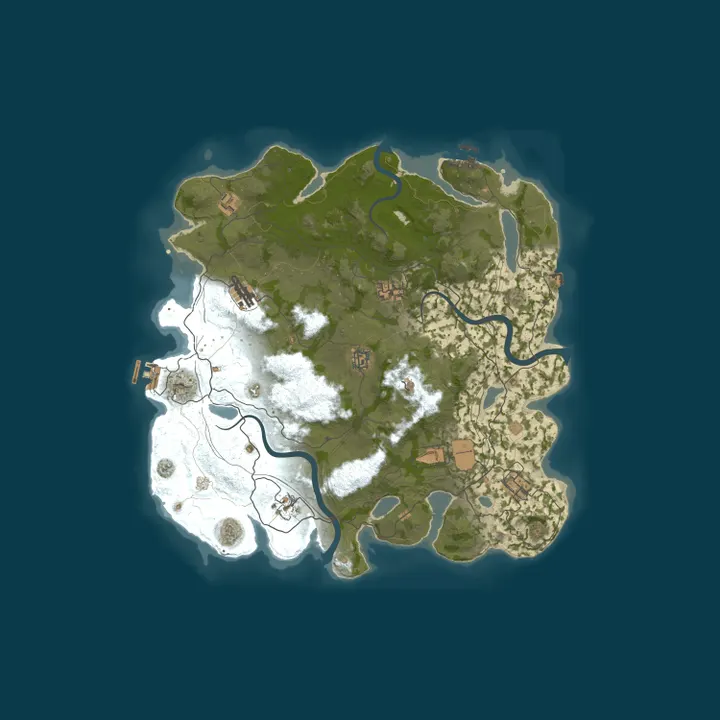 Map of RustLands Biweekly | Solo/Duo/Trio | No BP Wipe