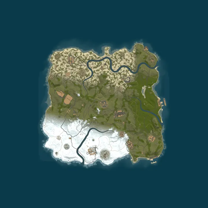 Map of Rust Server by nitrado.net
