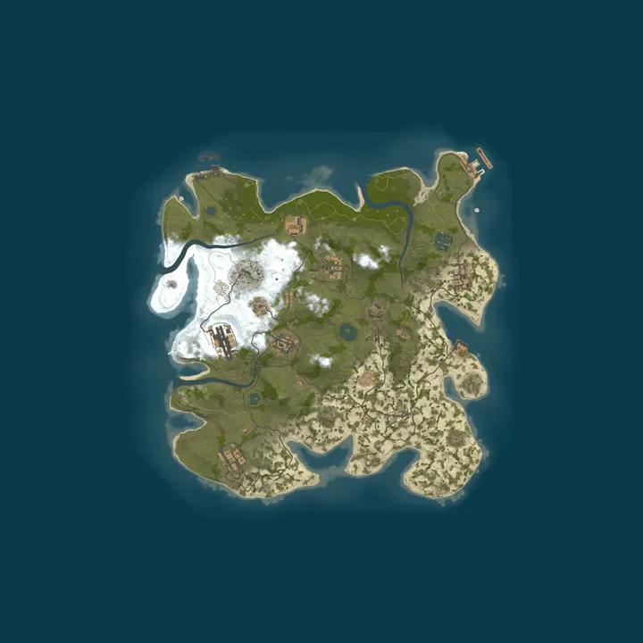 Map of StayFrosty | 100X | Modded PvP | Solo, Duo, Trio, Quad | Weekly