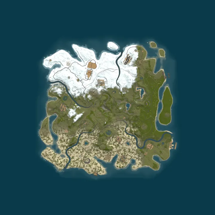 Map of [AU] RustEZ Pure PvE | Low Decay | No Killing | No Raiding