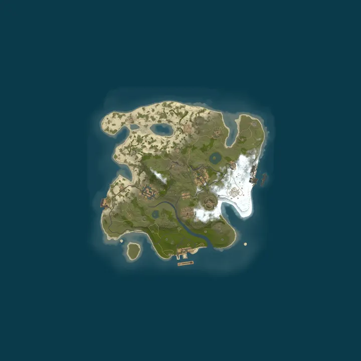 Map of A Shockbyte Rust Server
