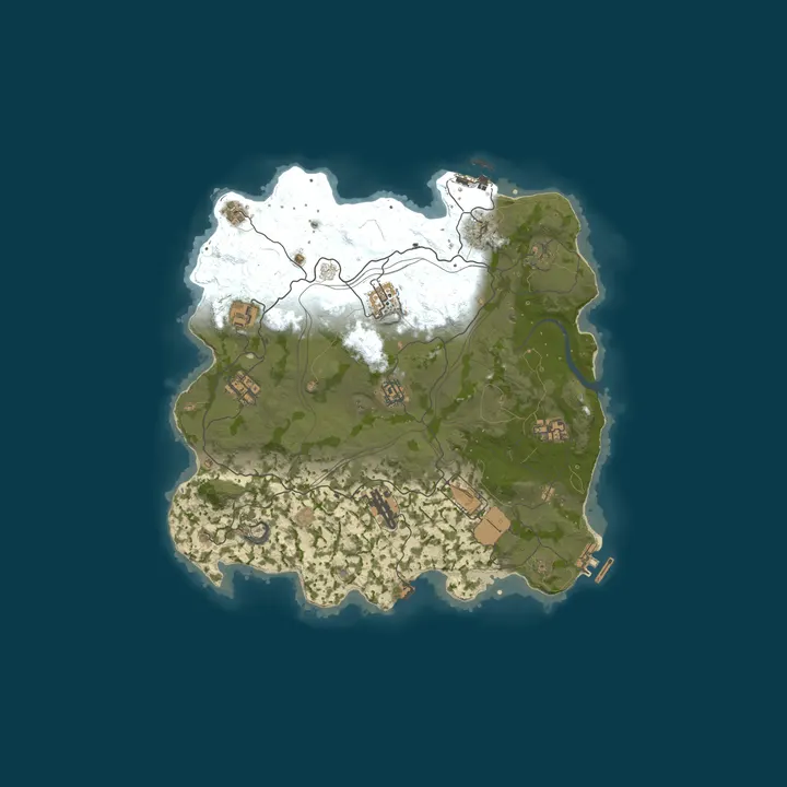 Map of WARBANDITS.GG 5X |Solo/Duo/Trio/Quad|Loot+|TP|Kits|x5 JUST WIPE